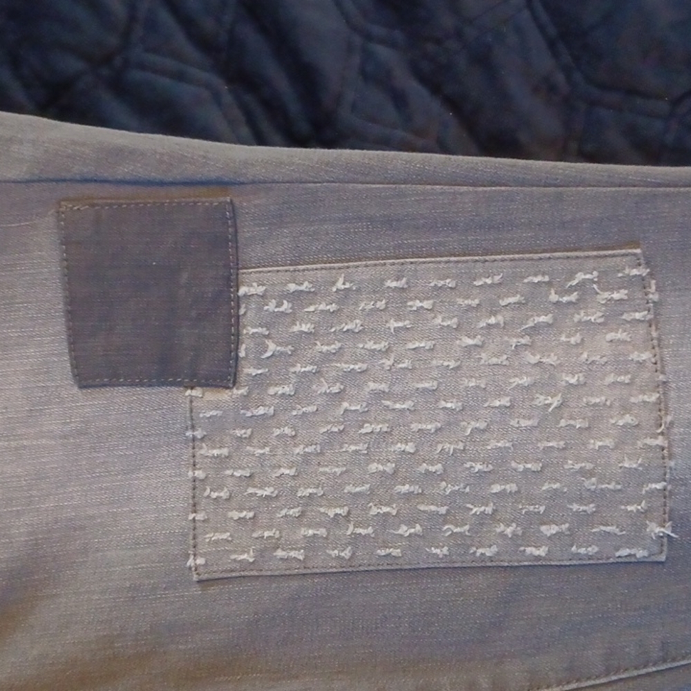 Martha Stewart Gray Patchwork Jean - image 5